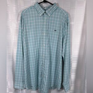 Vineyard Vines Men's Button Down Plaid Shirt Lightweight Size XL